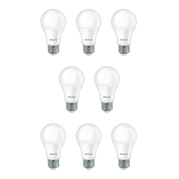 Bulbrite 9 Watt Frost A19 LED Light Bulbs with Medium (E26) Base, 2700K